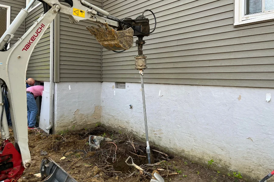 helical pier installation in Oviedo, FL