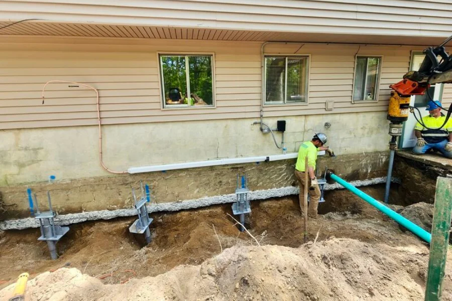 helical pier installation in Oviedo, FL